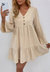 Ruffle Hem Long Sleeve Dress