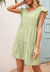 Ruffle Sleeve Tier Tunic Dress