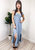 Ruffled Cap Sleeve Maxi Slit Dress