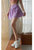 Ruffled Sides Elastic Waistband Active Skirt - Purple