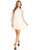 Semi Sheer Lace Swing Dress - Off White