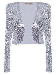 Sequin Bedazzled Bolero - Silver