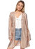 Sequin Open Front Cocktail Outerwear Jacket - Rose Gold