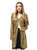 Sequin Open Front Cocktail Outerwear Jacket - Gold