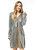 Sequin Open Front Cocktail Outerwear Jacket - Silver