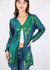 Sequin Open Front Cocktail Outerwear Jacket - Mermaid