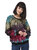 Sequin Sweatshirt Round Neck Top Long Sleeve Ribbed Cuffs Outerwear - Gradient Color