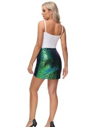 Short Sparkly Sequin Mini Skirt