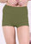 Solid Color High Waist Sports Shorts - Olive Green