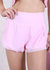 Solid Color Layered Sports Shorts - Pink