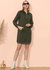 Solid Kangaroo Pocket Sweater Dress