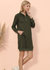 Solid Kangaroo Pocket Sweater Dress