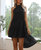 Solid Tiered High Low Dress