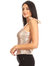 Sparkle Sequin Ribbon Strap Tank Top