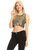 Sparkly Sequin Midriff Sleeveless Shirt