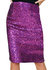 Sparkly Sequins Cocktail Midi Skirt - Violet