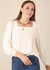 Square Neck Pleated Shoulder Blouse