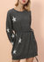 Star Pattern Sweater Dress