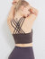 Strappy Crisscross Back Padded Wirefree Yoga Activewear Sports Bras Top For Women