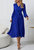 Surplice Neck Belted Dress