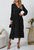 Surplice Neck Belted Dress