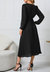 Surplice Neck Belted Dress