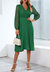 Surplice Neck Pleated Dress