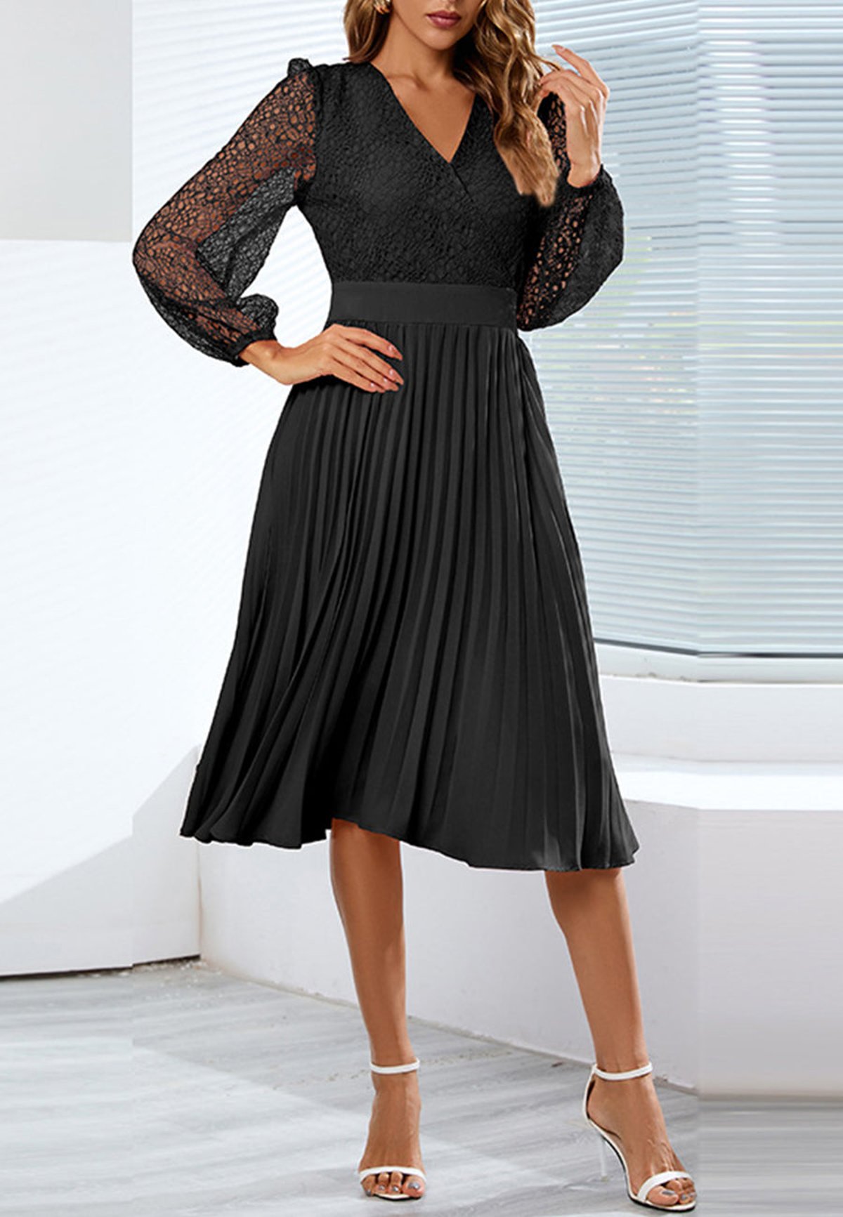 ANNA-KACI BLACK TIERED DRESS – SHIFT FLINT