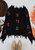 Tassel Frayed Hem Patterned Sweater - Black