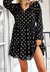 Tie Neck Spotted Dress