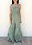 Tie Shoulder Tiered Jumpsuit