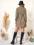 Tie Waist Dot Collar Long Sleeve Sweet Short Dress