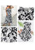 Tube Layered Floral Print Dress