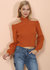 Turtleneck Cold Shoulder Sweater