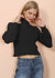 Turtleneck Cold Shoulder Sweater - Black