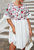 Two Tone Floral Print Dress