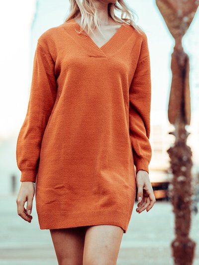 Anna-Kaci V Neck Oversized Sweater Dress product