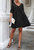 V Neck Tie Back Shift Dress