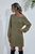 Waffle Knit Boatneck Fall Dress