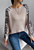 Waffle Knit Leopard Fall Sweater