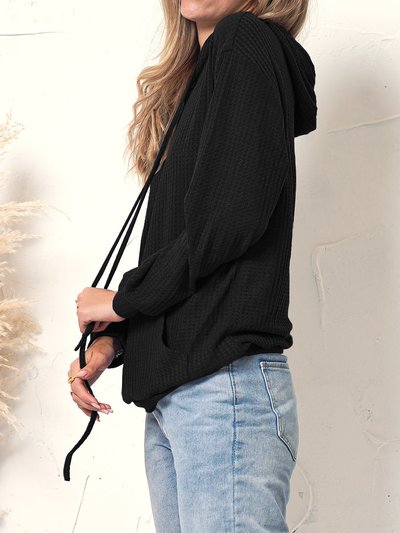 Anna-Kaci Waffle Knit Oversized Lounge Hoodie product