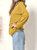 Waffle Knit Oversized Lounge Hoodie - Yellow