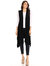 Waterfall Cardi Vest - Black