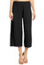 Wide Leg Pants Pleated Cropped Palazzo Lounge Pants - Black