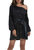 Women's Batwing Sleeve Sequin Party Dress