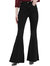 Women's Distressed Flared Jeans Pants - Black