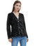 Women's Sequins Blazer Cardigan Jacket Open Front Casual Shiny Coat