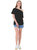 Women's Solid Cotton Stretchy Sexy Off Shoulder Casual T-Shirt Blouse