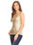 Womens Spaghetti Strap Sequin Metal Chain Shiny Party Club Camisole Tank Top