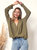 Wrap Front Waffle Knit Sweater